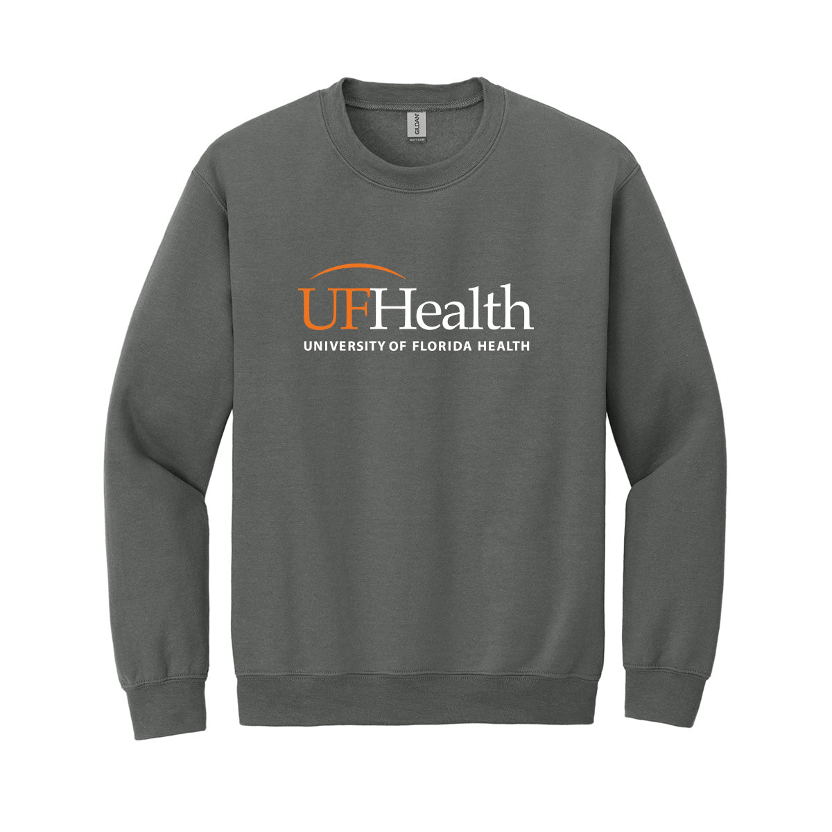 Orange white logo - Gildan® - Heavy Blend™ Crewneck Sweatshirt