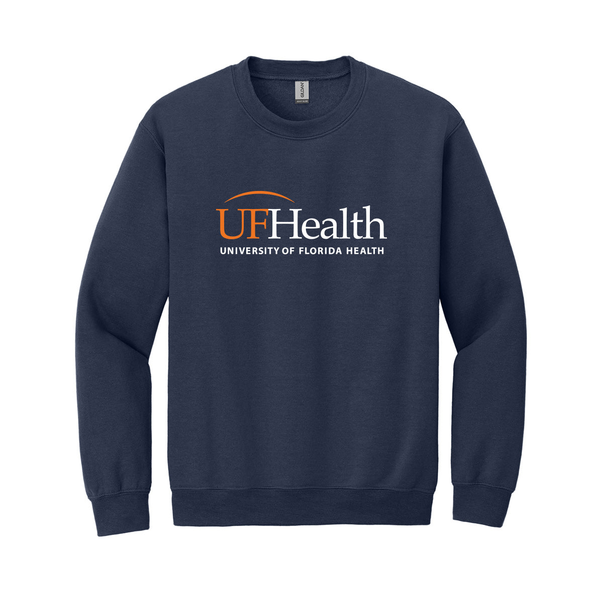Orange white logo - Gildan® - Heavy Blend™ Crewneck Sweatshirt