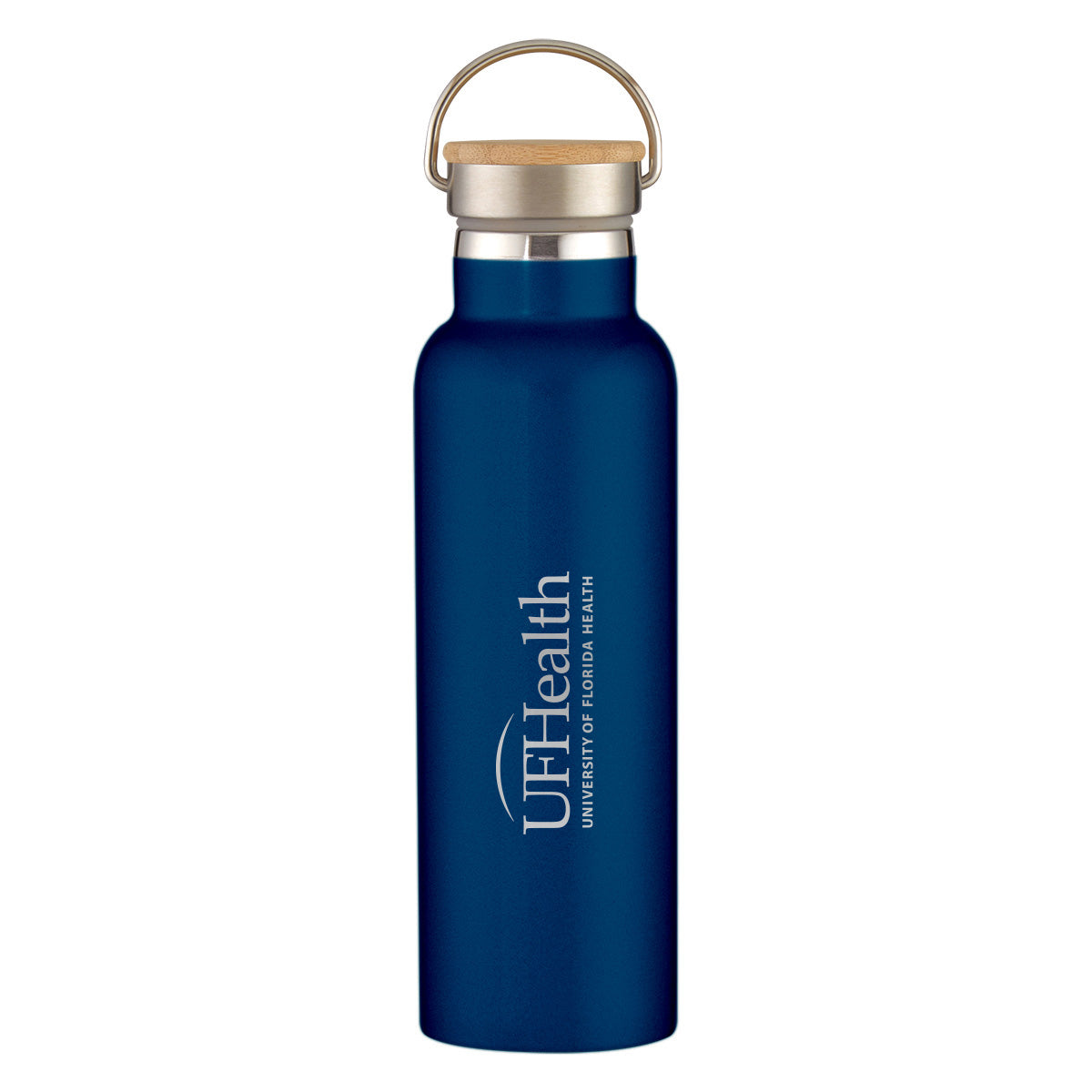 Vertical Logo - 21 Oz. Tipton Stainless Steel Bottle With Bamboo Lid