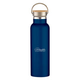 Horizontal Logo - 21 Oz. Tipton Stainless Steel Bottle With Bamboo Lid