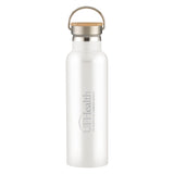 Vertical Logo - 21 Oz. Tipton Stainless Steel Bottle With Bamboo Lid