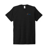 Left Chest UF Health Front Blue Logo Allmade Unisex Tri-Blend Tee