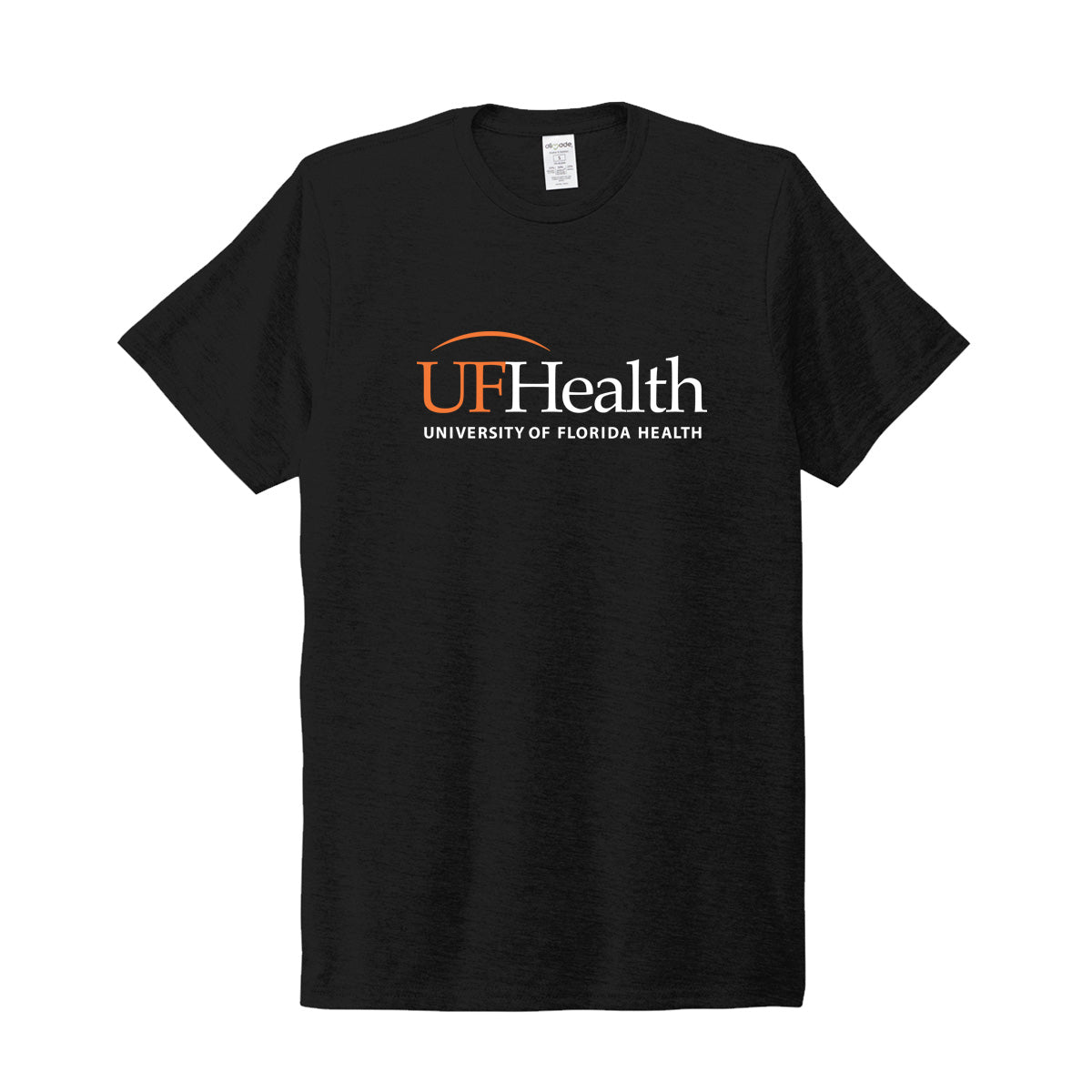 White Orange Front Logo - Allmade® Unisex Tri-Blend Tee