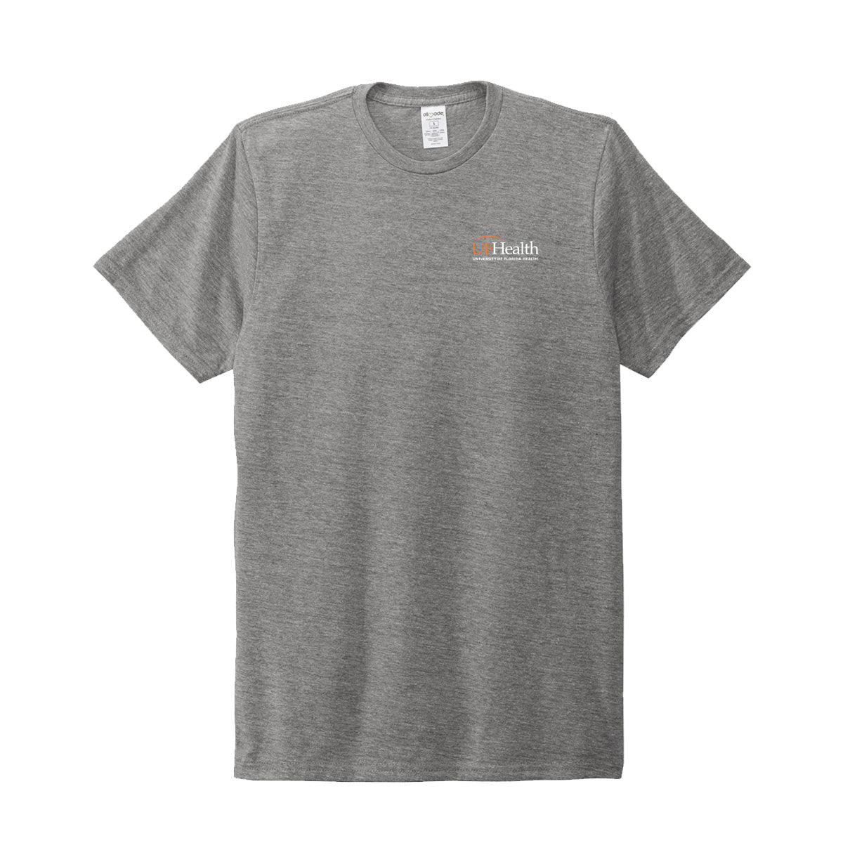 Left Chest UF Health Front Logo Allmade Unisex Tri-Blend Tee