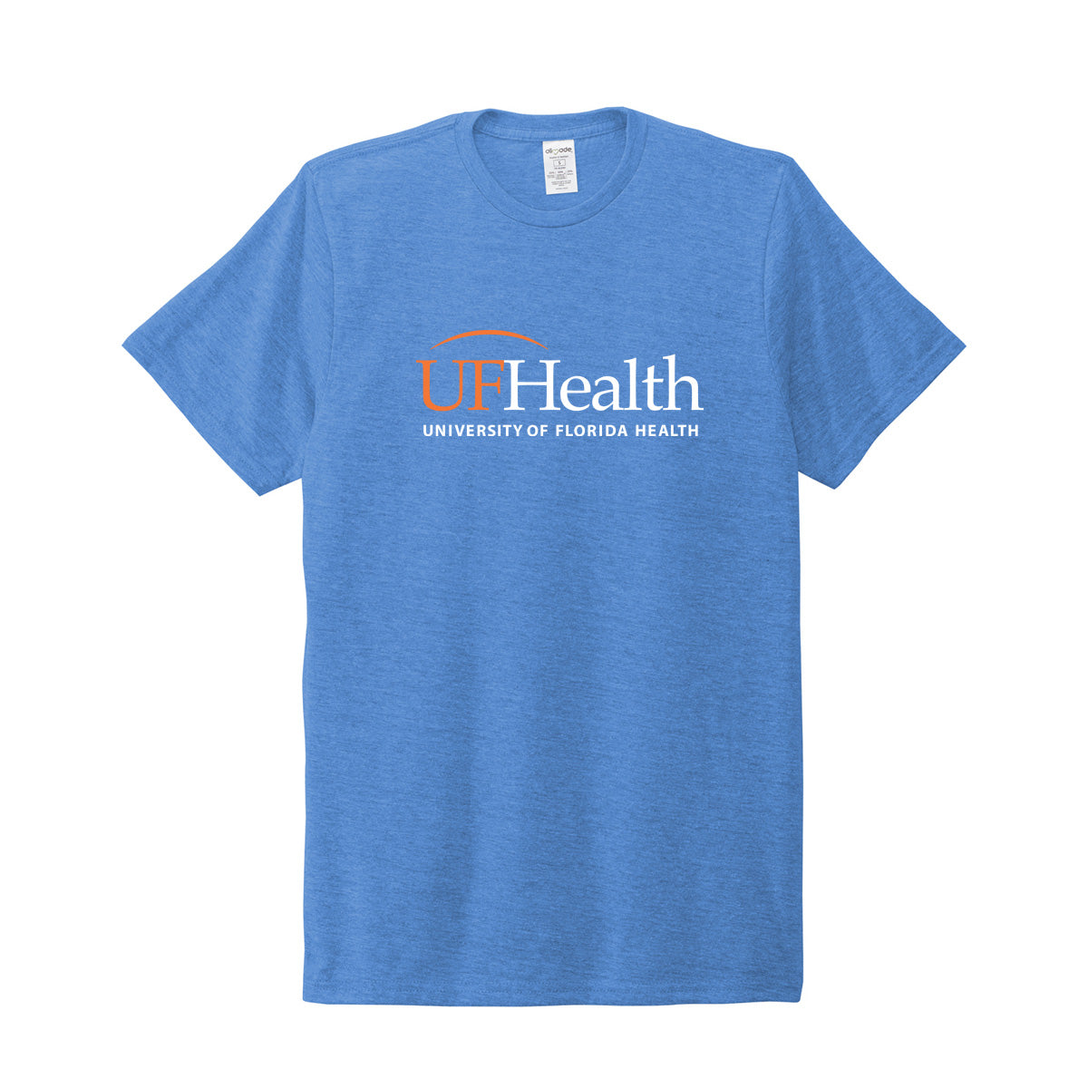 White Orange Front Logo - Allmade® Unisex Tri-Blend Tee