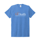 White Orange Front Logo - Allmade® Unisex Tri-Blend Tee