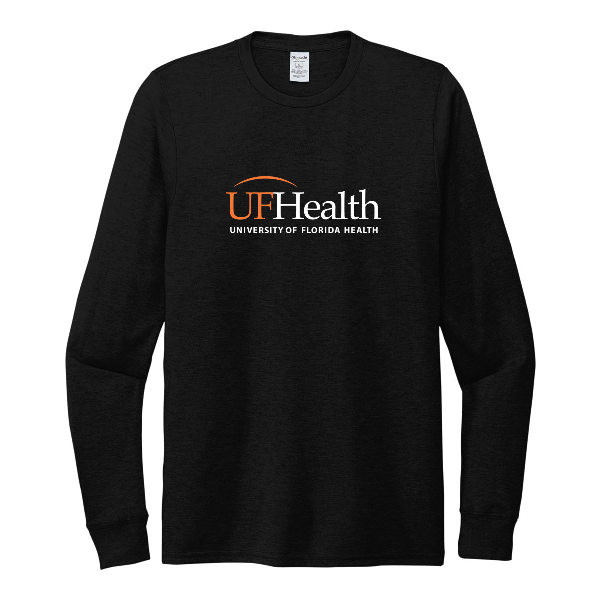 Full Front White Logo Allmade® Unisex Tri-Blend Long Sleeve Tee