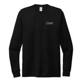 Left Chest White Logo Allmade® Unisex Tri-Blend Long Sleeve Tee