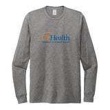 Full Front Blue Orange Logo Allmade® Unisex Tri-Blend Long Sleeve Tee