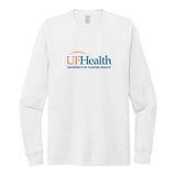 Full Front Blue Orange Logo Allmade® Unisex Tri-Blend Long Sleeve Tee