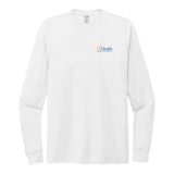 Left Chest Blue Orange Logo Allmade® Unisex Tri-Blend Long Sleeve Tee