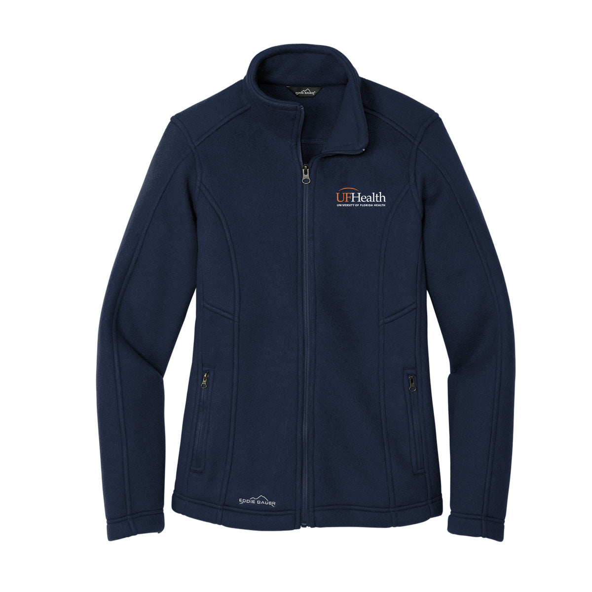 White Logo Eddie Bauer® Women's Full-Zip Fleece Jacket
