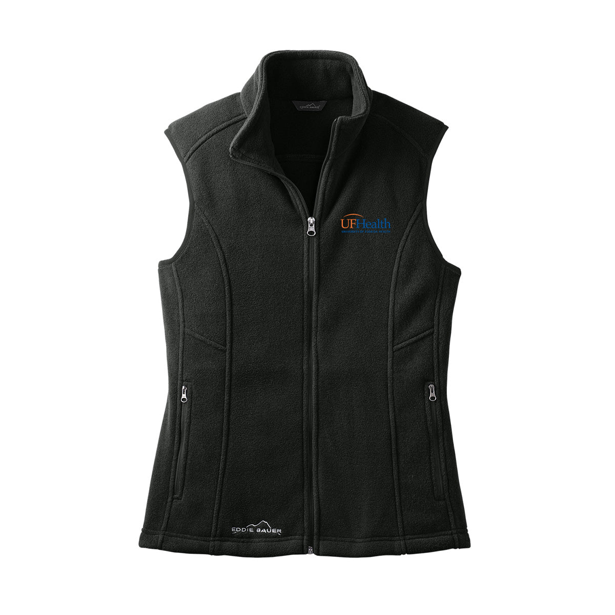 Orange Logo Eddie Bauer Women's Fleece Vest