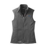 Orange Logo Eddie Bauer Women's Fleece Vest