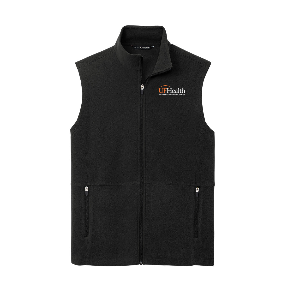 White Logo Port Authority® Accord Microfleece Vest