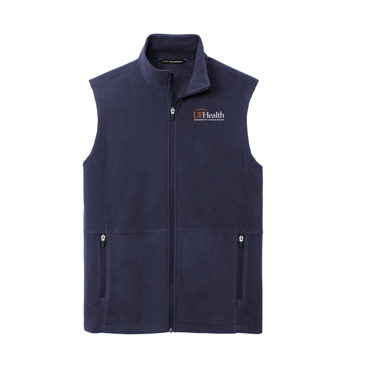 White Logo Port Authority® Accord Microfleece Vest