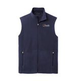 White Logo Port Authority® Accord Microfleece Vest
