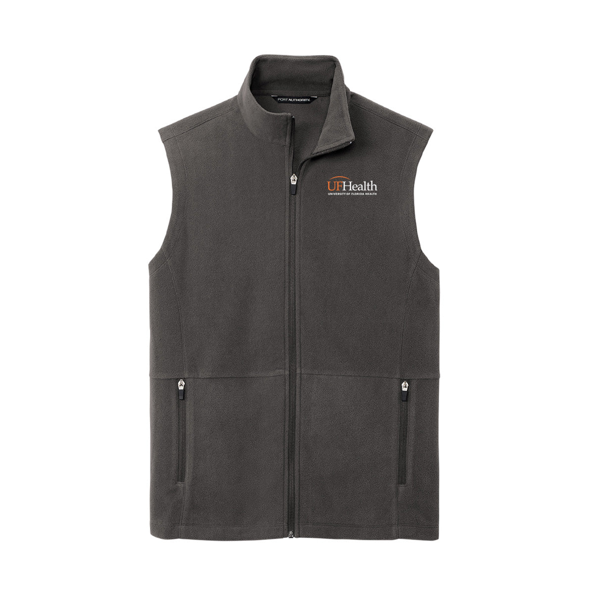 White Logo Port Authority® Accord Microfleece Vest