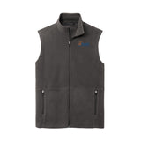 Navy Orange Logo Port Authority® Accord Microfleece Vest