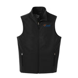 Navy Orange Logo Port Authority® Core Soft Shell Vest