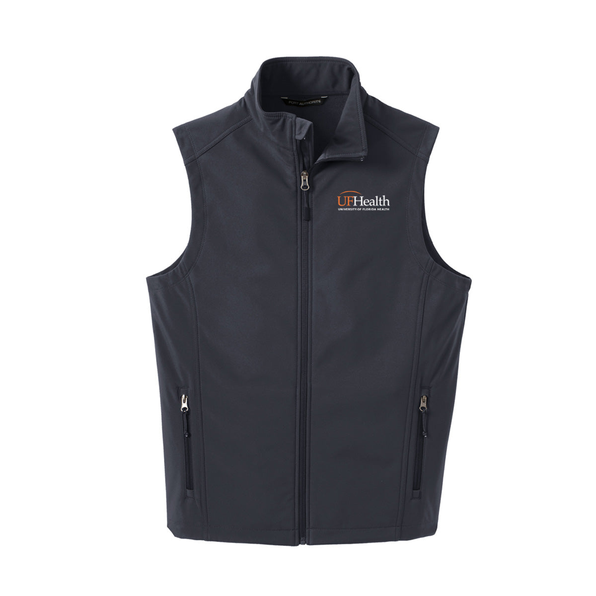 White Logo Port Authority® Core Soft Shell Vest