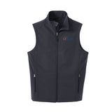 Navy Orange Logo Port Authority® Core Soft Shell Vest
