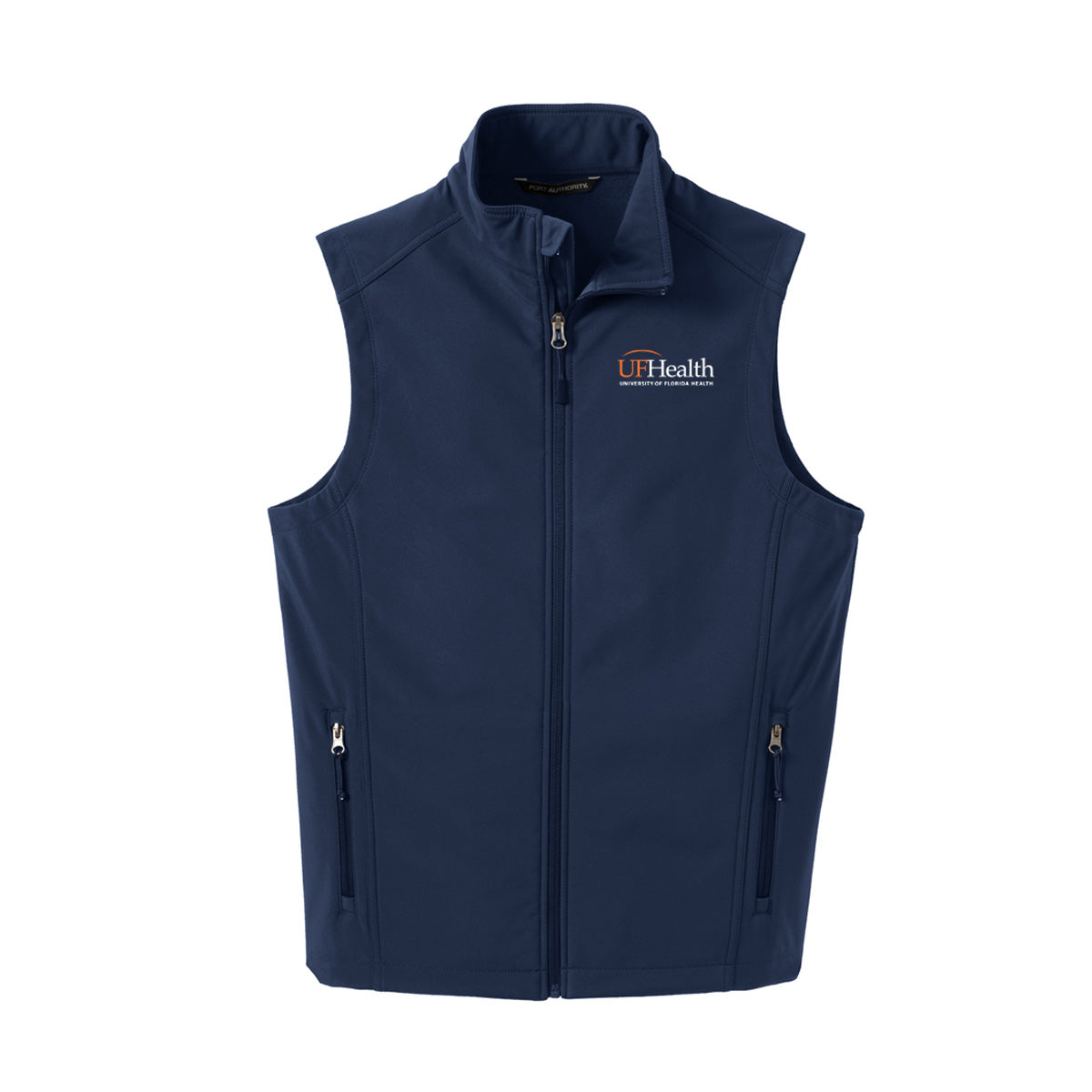 White Logo Port Authority® Core Soft Shell Vest