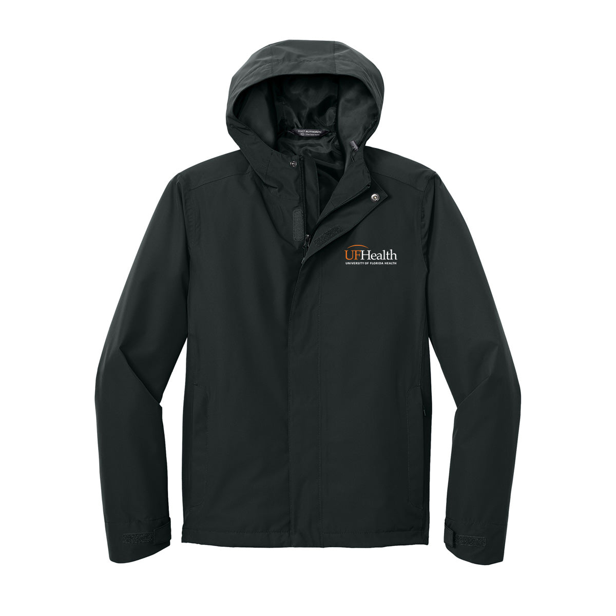 Orange white logo - Port Authority® C-FREE® Rain Jacket