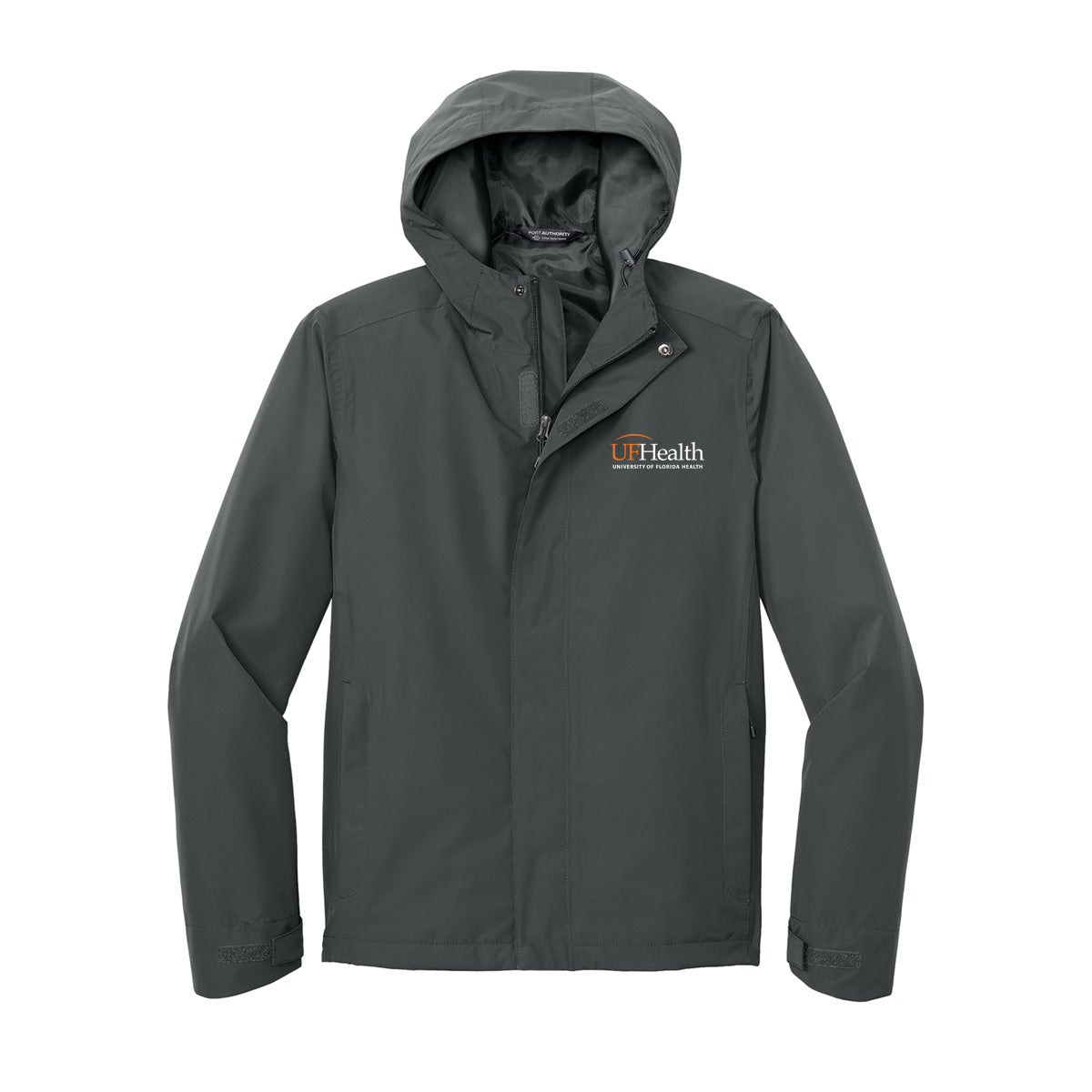Orange white logo - Port Authority® C-FREE® Rain Jacket