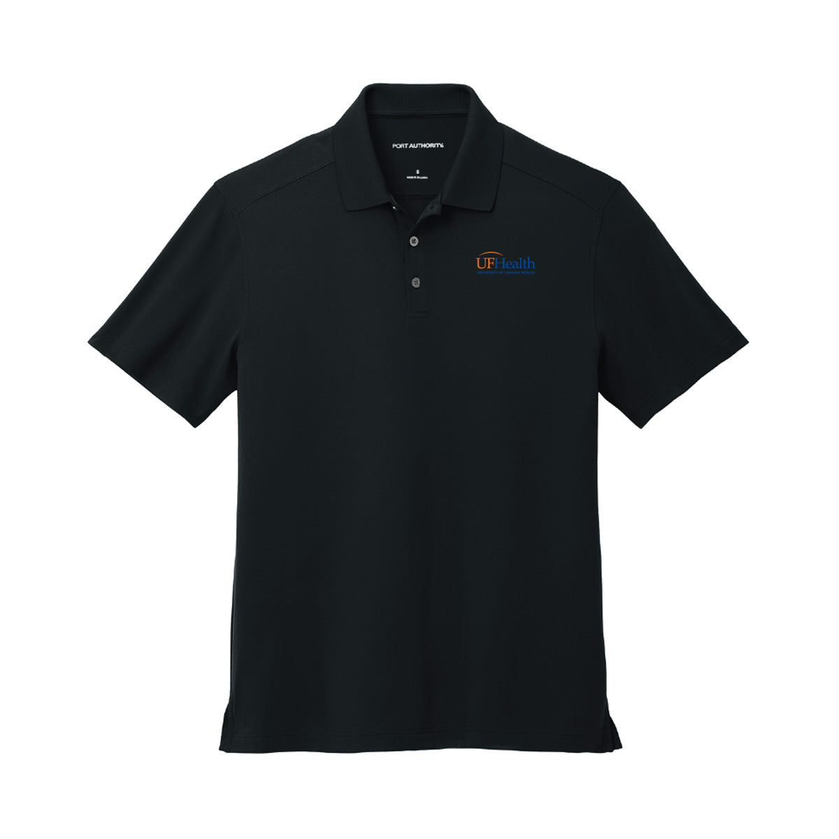 Blue orange logo - Port Authority® City Stretch Flat Knit Polo