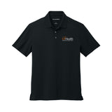 Orange White logo - Port Authority® City Stretch Flat Knit Polo