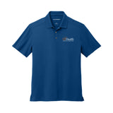 Orange White logo - Port Authority® City Stretch Flat Knit Polo