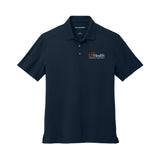 Orange White logo - Port Authority® City Stretch Flat Knit Polo
