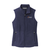White Logo -  Port Authority Women's Accord Microfleece Vest