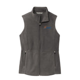 Blue & orange logo - Port Authority Women's Accord Microfleece Vest