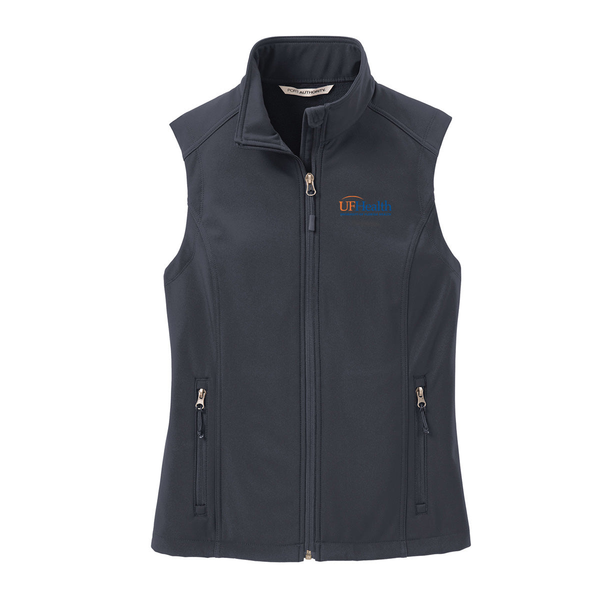 Blue & orange logo - Port Authority® Women's Core Soft Shell Vest