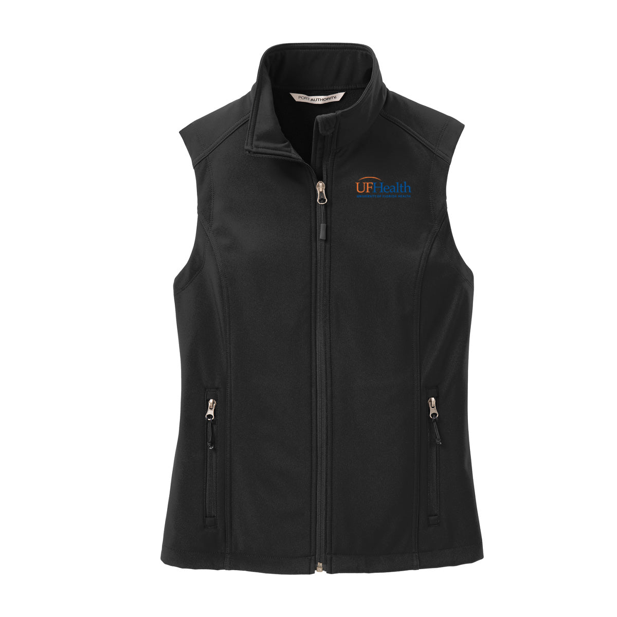Blue & orange logo - Port Authority® Women's Core Soft Shell Vest
