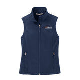 White & orange logo - Port Authority® Women's Core Soft Shell Vest