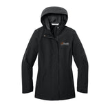 Orange White logo - Port Authority® Women’s C-FREE® Rain Jacket