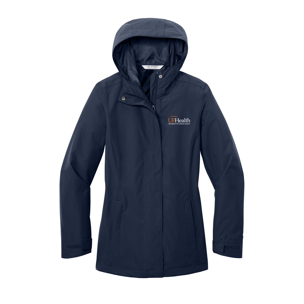 Orange White logo - Port Authority® Women’s C-FREE® Rain Jacket