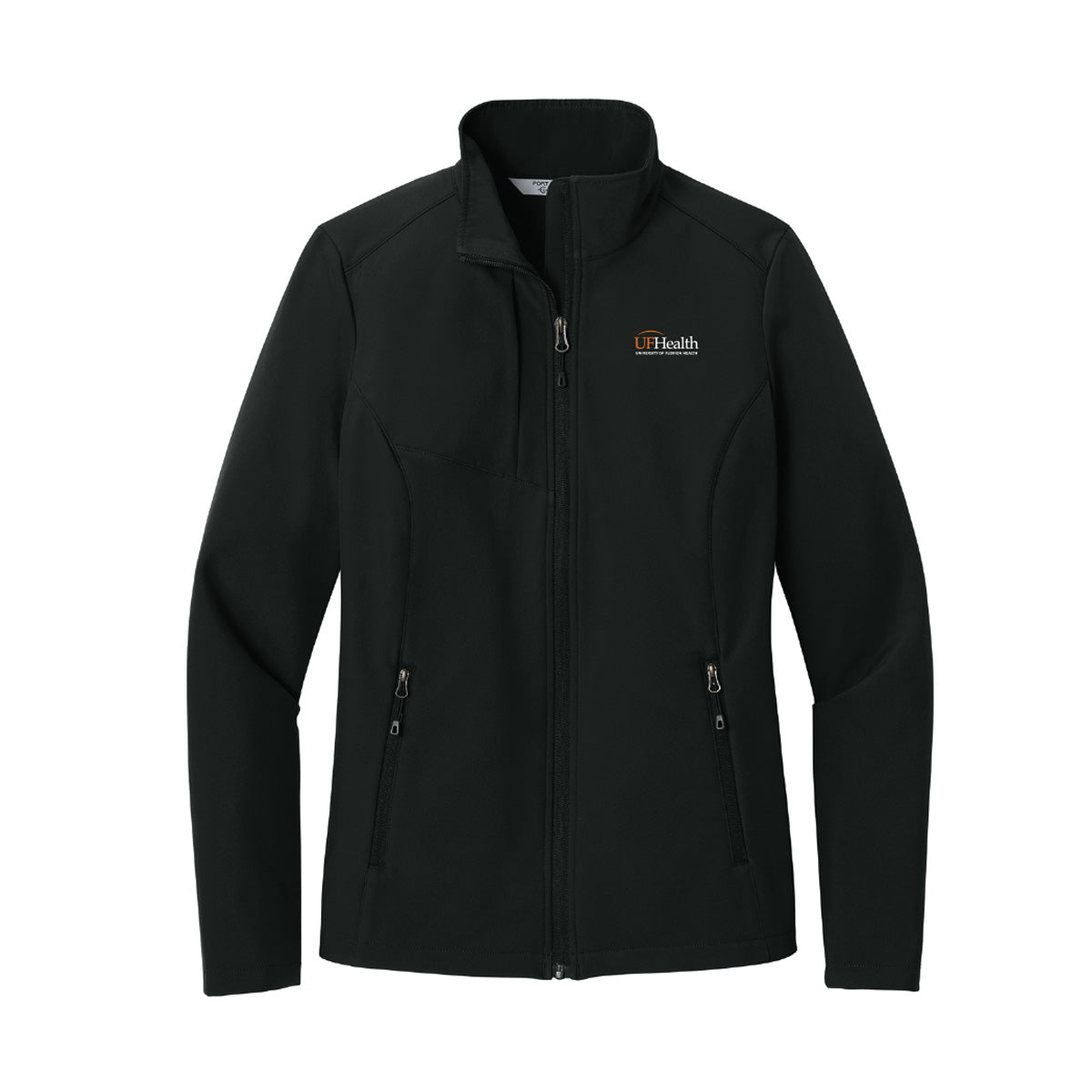White and Orange logo - Port Authority® Women’s C-FREE® Core Soft Shell