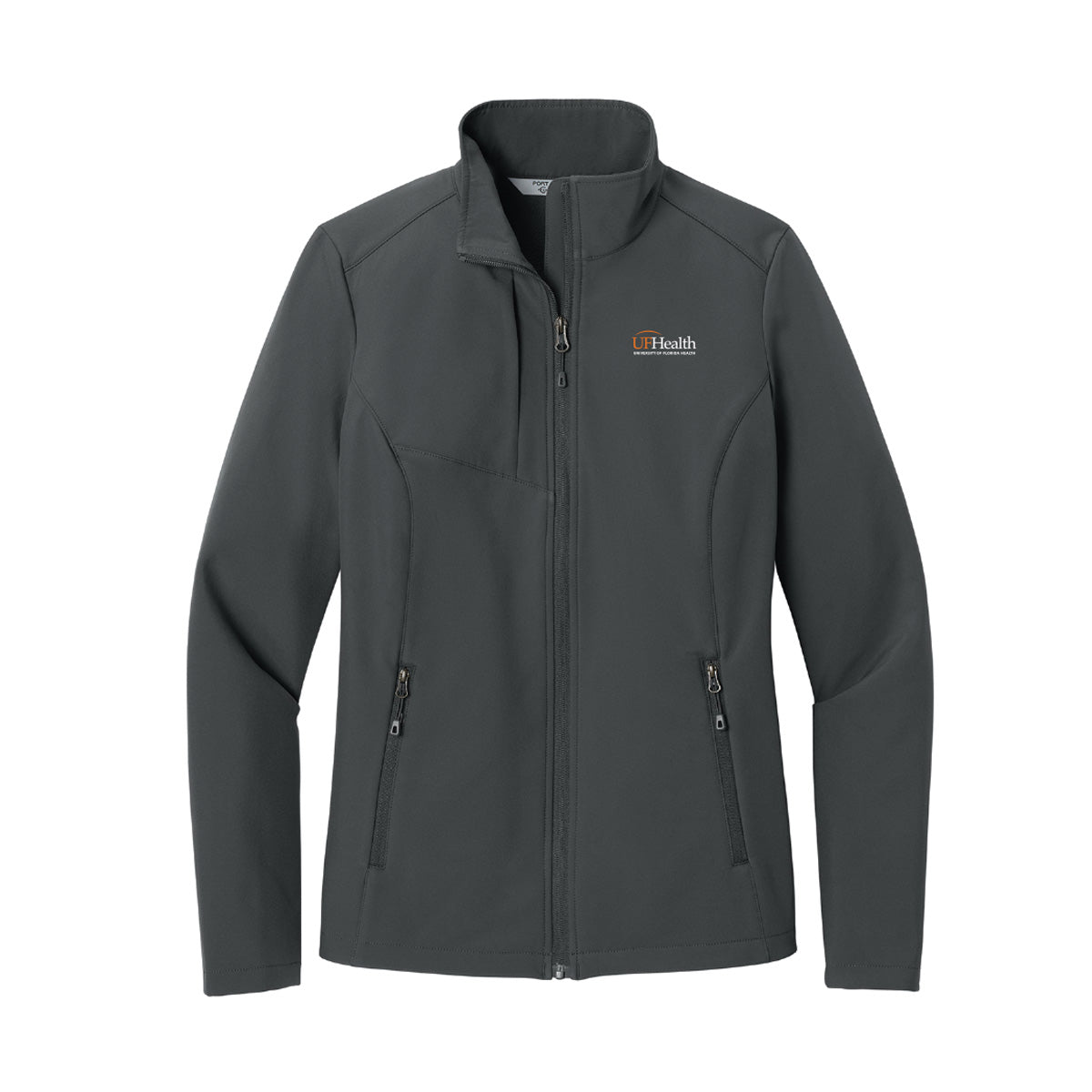 White and Orange logo - Port Authority® Women’s C-FREE® Core Soft Shell