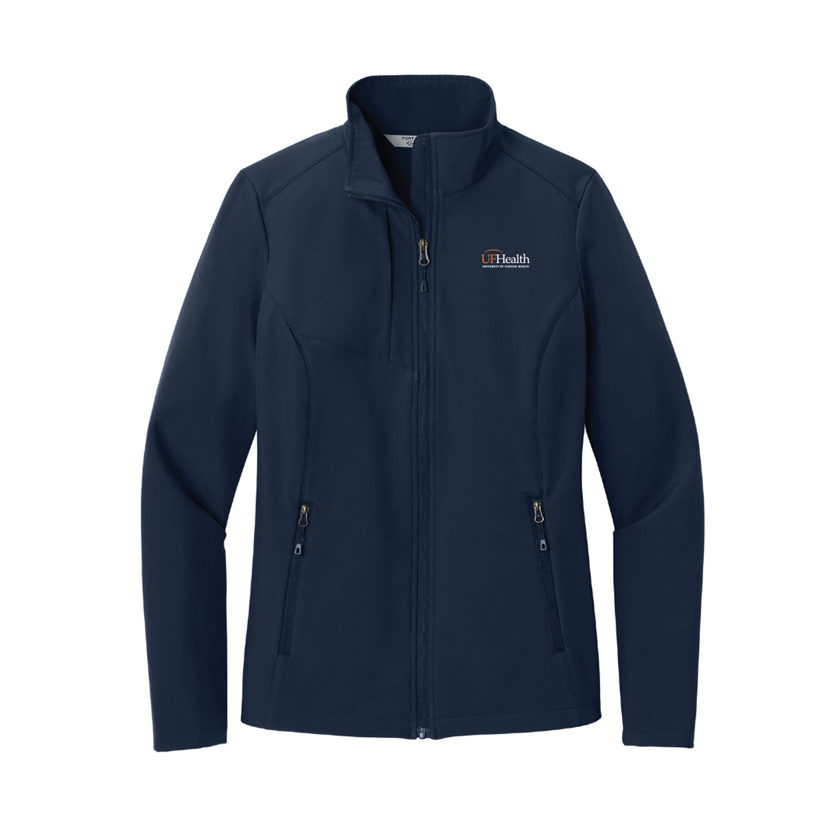 White and Orange logo - Port Authority® Women’s C-FREE® Core Soft Shell