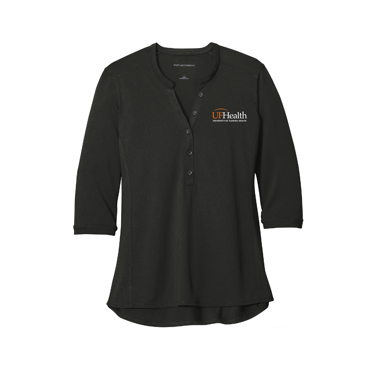 Orange white logo - Port Authority ® Women's UV Choice Pique Henley