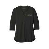 Orange white logo - Port Authority ® Women's UV Choice Pique Henley
