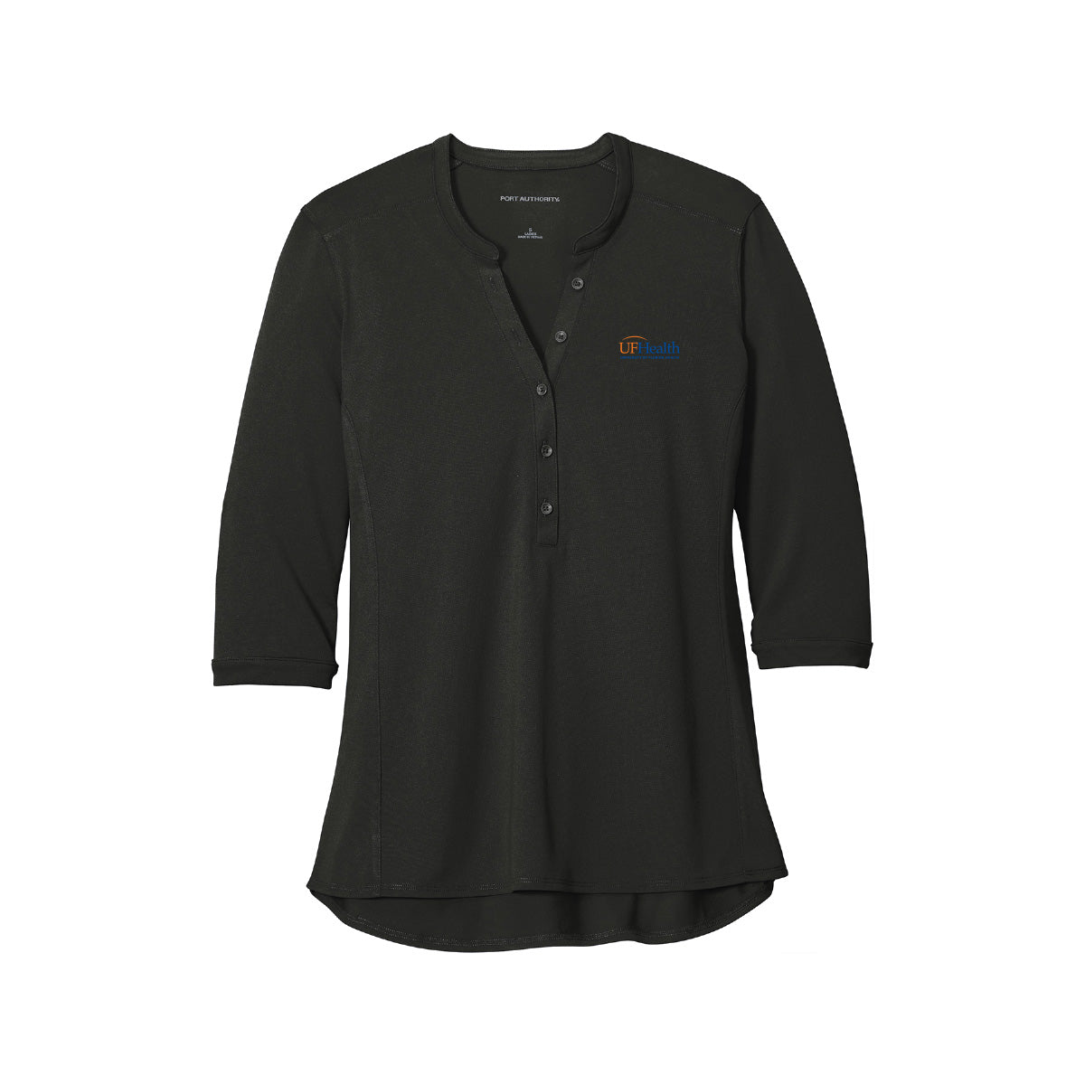 Orange blue logo - Port Authority ® Women's UV Choice Pique Henley