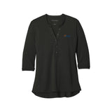 Orange blue logo - Port Authority ® Women's UV Choice Pique Henley