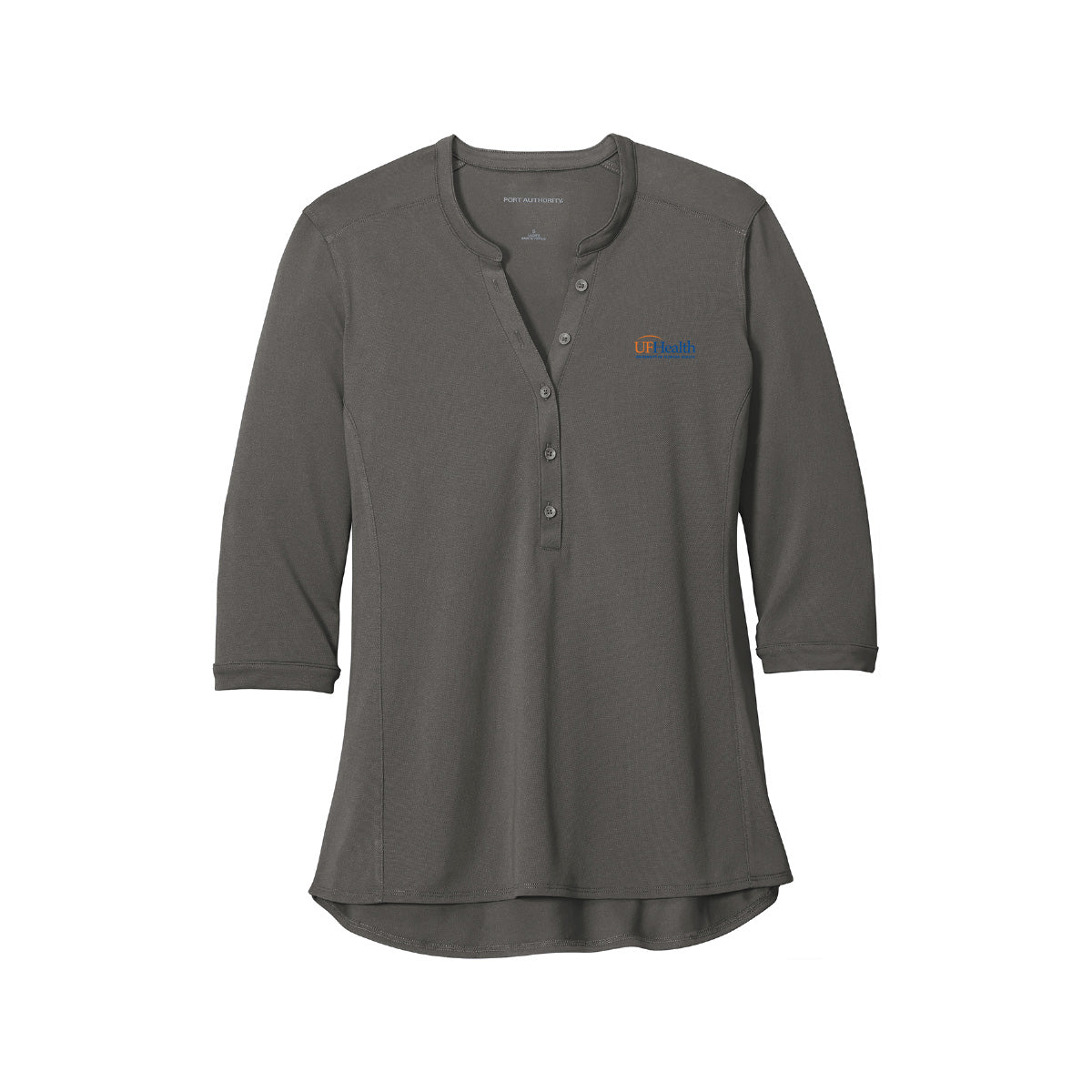 Orange blue logo - Port Authority ® Women's UV Choice Pique Henley