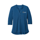 Orange white logo - Port Authority ® Women's UV Choice Pique Henley