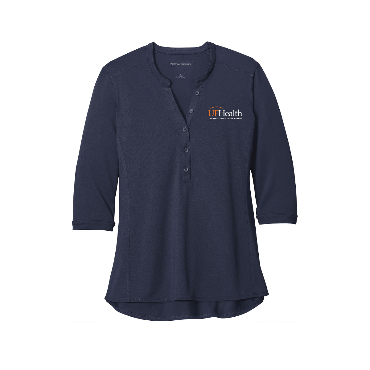 Orange white logo - Port Authority ® Women's UV Choice Pique Henley